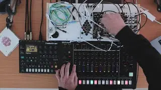 Techno |  Elektron Digitone and Roland TR 8S meet my mini modular synth