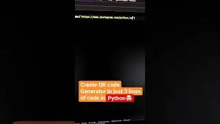 QR code with just 2 lines of python code! code in description