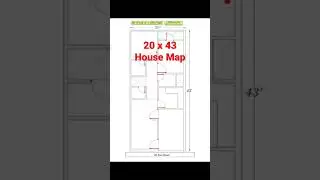 20x43 House Plans || 20*43 house plan east facing || 20*43 house plan