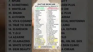 REVIEW DAFTAR SKINCARE BPOM DAN TIDAK #reviewjujur #skincare #reviewkosmetik #bpom #review #beauty