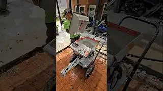 Pouring Concrete With The Mud Mixer!