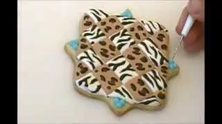 Zebra & Leopard Print Cookie Decorating Tutorial