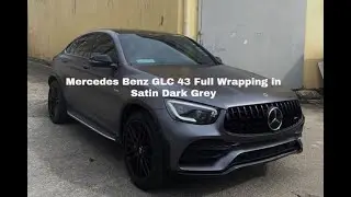 Mercedes Benz GLC 43 Full Wrapping in 3M Satin Dark Grey