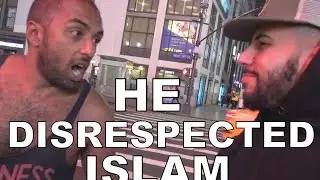 MAN DISRESPECTS ISLAM IN MY FACE!!