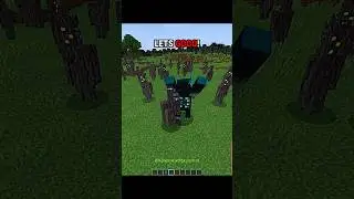 Minecraft: Warden vs Creaking ☠️ #shorts #minecraft
