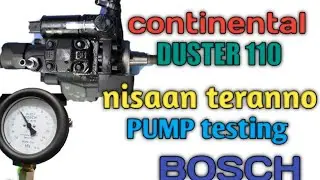 Continental pump testing manual DUSTER TERANNO