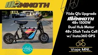 Viaje MNL Fiido Q1 Q1S Build 87.7kph (Mammoth 48v 1500 watts dual hub motor w= 48v 35ah tesla cell)