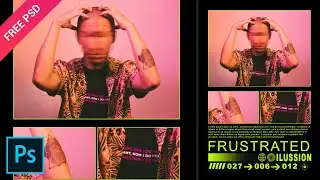 Frustrated Ilussion Poster Design - Tutorial Photoshop 2020