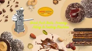 DRIED FRUITS BALLS FORMING FILLING COATING MACHINE - UNITED MAKINA