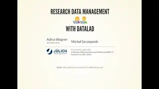 01 Introduction - DataLad 0.16 Workshop - UKE Hamburg (virtual)