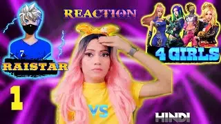 SAVAGE QUEEN REACT ON RAISTAR VS 4 GIRLS GAMEPLAY TO LEARN FREE FIRE || 1VS 4 RAISTAR || GARENA