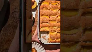 Easy summer peach cake!