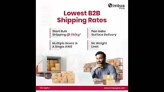 Start B2B Shipping at just ₹6/kg* | #NimbusPost