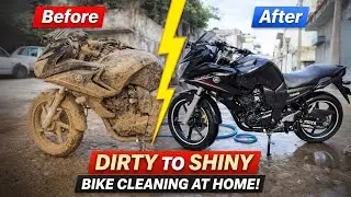 How to Wash Your Bike Like a Pro at Home 🏍️ | Step-by-Step Cleaning Guide