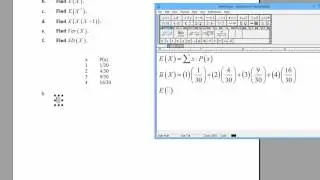 How to Find p(x), E(x), E(x^2), Var(x), and SD(x). [HD]