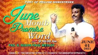 Tamil Christian || 🔴LIVE || JUNE Month Promise Message Online service || Fort of Praise Ministries