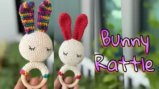 Crochet Bunny Rattle Tutorial | Step-by-Step for Beginners 🐰 | Baby Gift Idea #crochet #amigurumi