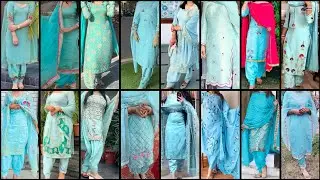 100% Trending Sky Blue Colour Punjabi Suit Design Ideas for Girls 2025