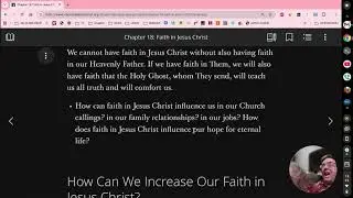 Faith in the Lord Jesus Christ - Gospel Principles