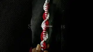 DIY Macrame Spiral Knot For #wallhanging  #bagstrap #diy #diymacrametutorial #youtubeshorts #shorts