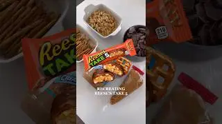 HOW TO MAKE REESE&rsquo;S TAKE 5s AT HOME🥜✨🍫 #reeses #reesestake5