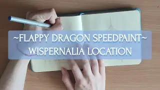 Малюю за грою. Flappy Dragon Speedpaint. Wispernalia Location and Character. Фан-арт/Fan-art.