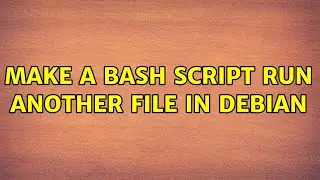 Make a bash script run another file in Debian