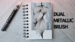 Dual Metallic Brush (a relaxing video)