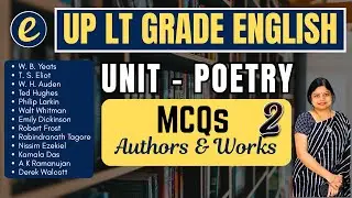 UPPSC LT Grade English | Section - Poetry (Part 2) | Practice Questions by Ruchi Ma'am | Englishner