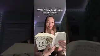 Whenever I&rsquo;m reading in class #booktok #booktube #reading #reader #readinglife