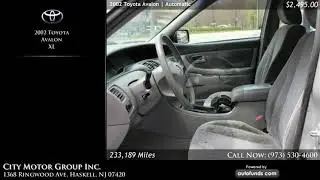Used 2002 Toyota Avalon | City Motor Group Inc., Haskell, NJ