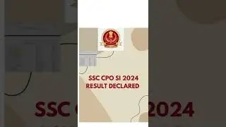 SSC CPO SI 2024 RESULT DECLARED 🔥.   #SSCCPO #SSCCPOResult #SSCCPO2025 #SSCResult