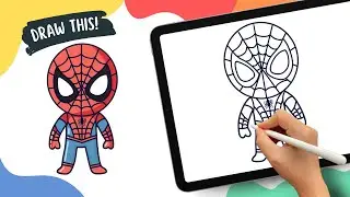 Spiderman &ndash; Easy Cartoon Drawing Tutorial