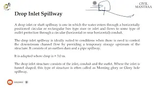 19 drop inlet spillways and advantages