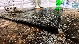 ASMR Rug Reveal &ndash; Years of Grime Gone Instantly