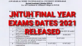 Official Circular | JNTUH Final Year Exam Dates 2021 | JNTUH Latest Updates | JNTUH #Shorts | #JNTUH