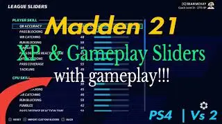 Madden 21 | XP & Gameplay Sliders w/ gameplay | PS4 | Vs 2 (FalconsATL)