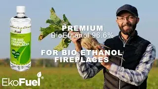 Ekofuel - Premium 96.6% Bioethanol fuel, for use in bioethanol fireplaces - Factory quality control.