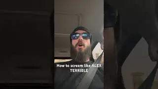 How to scream like ALEX TERRIBLE! #deathcore #extremevocal #metal