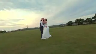Heaton House farm Wedding Venue by Drone