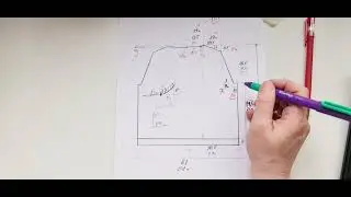 Расчет выкройки спинки и рукава реглан погон