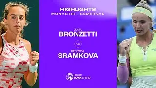 Lucia Bronzetti vs. Rebecca Sramkova | 2024 Monastir Semifinal | WTA Match Highlights