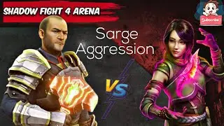 Sarge vs June Tough & Rough fight | Shadow Fight 4 arena gameplay | Sarge Aggression 🔥