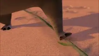 Gloria The Hippo Stepping On Vine! (Slow Motion)