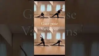 Gate pose variations (Parighasana)  #viral #yoga #asana #tutorial #reels #motivation