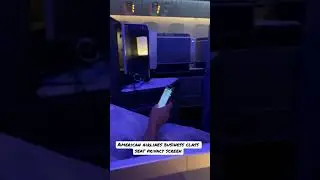 American Airlines Business Class Seat Privacy Screen | cool things #shorts