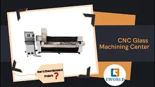 CNC glass hole groove drilling milling edging working center