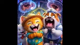 Treasure Hunt on the Forgotten Island #cat #shortvideo #funny #cute
