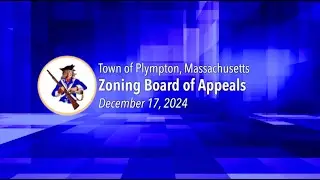 Plympton Zoning Board of Appeals - December 17, 2025