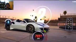 488 Pista Spider shift pattern to beat dyno time, CSR2. Ferrari
